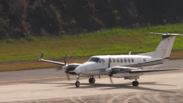 Phuket Thaïlande Février 2023 Propriétaire Privé Circulant Aéroport Phuket Vue — Video