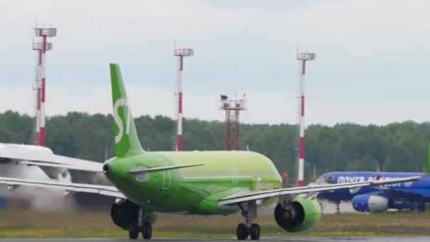 Novosibirsk Russian Federation Lipiec 2022 Samolot Airbus A320Neo 73425 Linii — Wideo stockowe