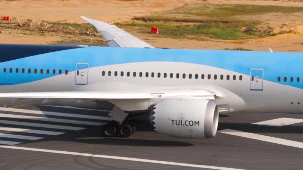 Phuket Thaïlande Février 2023 Dreamliner Boeing 787 Rfz Tui Fly — Video