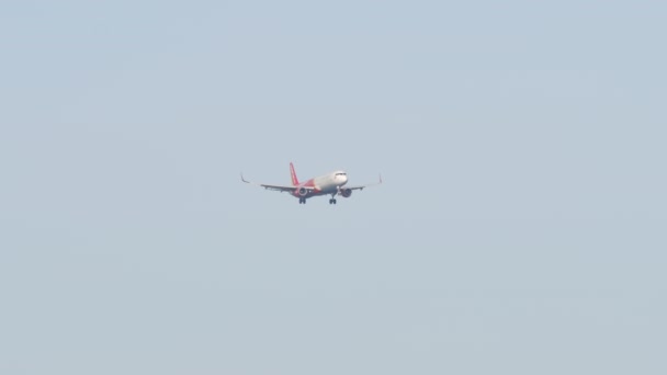 Phuket Thailand Februar 2023 Flugzeug Airbus A321 Vkj Von Vietjet — Stockvideo