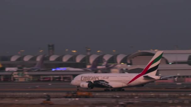 Bangkok Thailand January 2023 Double Deck Airliner Airbus A380 Eup — Stock Video