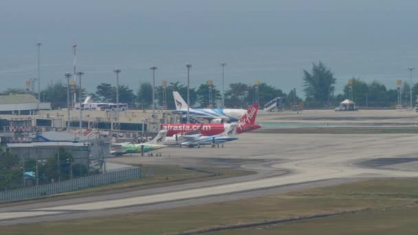 Phuket Thailand Φεβρουαριου 2023 Airbus A319 132 Pps Bangkok Airways — Αρχείο Βίντεο
