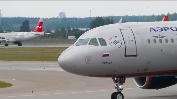 Moscow Rusia Federasi July 2021 Airbus A320 214 Bll Dari — Stok Video