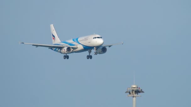 Phuket Thaïlande Décembre 2018 Airbus A320 Bangkok Air Approchant Atterrissage — Video