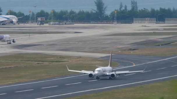 Phuket Thailand Şubat 2023 Boeing 737 Max Batik Air Malezya — Stok video