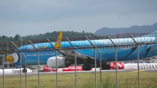 Phuket Tajlandia Listopad 2015 Video Boeing 737 Dbd Nok Air — Wideo stockowe