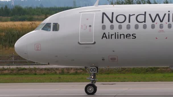 Moscow Orosz Federáció 2021 Július Airbus A321 Nordwind Airlines Bod — Stock videók