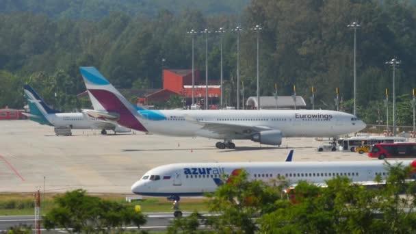 Phuket Thailand Νοεμβριου 2016 Επιβατικό Αεροσκάφος Boeing 757 Bpb Της — Αρχείο Βίντεο