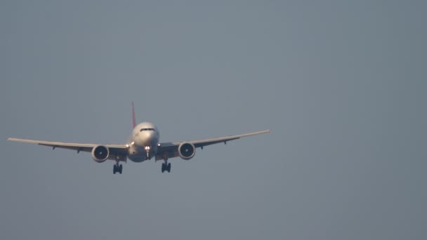 Phuket Tajlandia Luty 2023 Samolot Komercyjny Boeing 767 Linii Lotniczych — Wideo stockowe