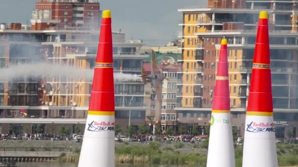 Kazan 러시아 페더레이션 2019 카잔의 쇼에서 스포츠 비행기 극단적 가벼운 — 비디오