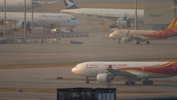 Hong Kong 2019 Airbus A330 223 Hong Kong Havaalanı Nın — Stok video
