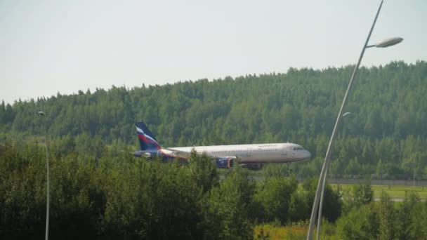 Saint Petersburg Russia Temmuz 2022 Airbus A321 211 73164 Aeroflot — Stok video