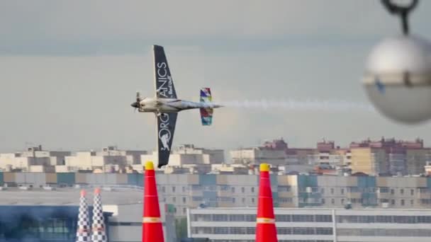 Kazan Ruská Federace Června 2019 Extrémní Let Sportovního Letadla Letecké — Stock video
