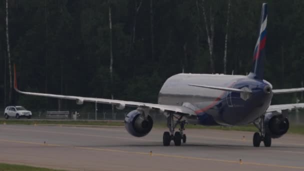Moscow Rusya Federasyonu Temmuz 2021 Carrier Airbus A321 Aeroflot Bae — Stok video