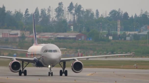 Moscow Russian Federation Ιουλίου 2021 Airbus A320 Pbc Τσσκα Μόσχας — Αρχείο Βίντεο