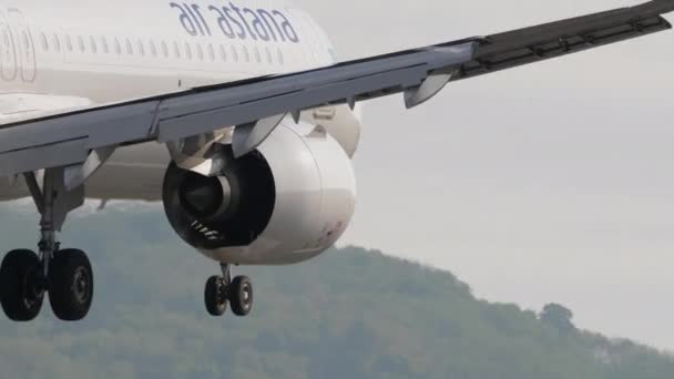 Phuket Thailand Februar 2023 Das Moderne Passagierflugzeug Airbus A321 Der — Stockvideo