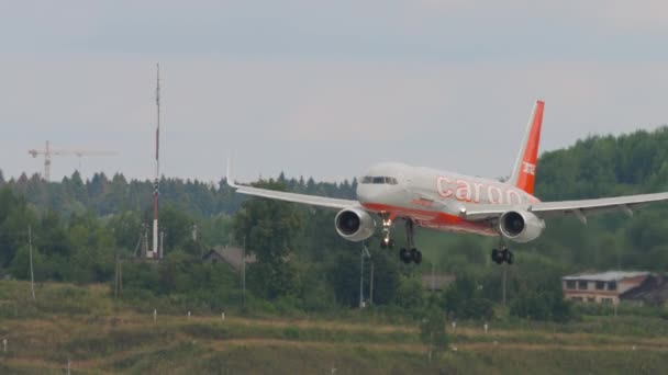 Moscow Russian Federation July 2021 Cargo Airplane Boeing 757 Aviastar — Αρχείο Βίντεο