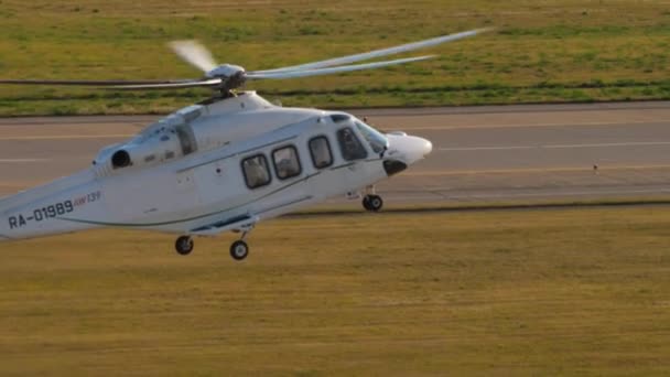 Kazan Russian Federation August 2022 Helicopter Agusta Westland 139 Tulpar — Stock Video