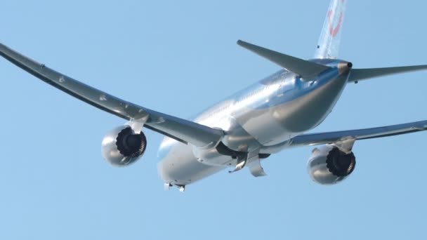 Пхукет Таиланд Января 2023 Года Boeing 787 Dreamliner Rfz Вылета — стоковое видео