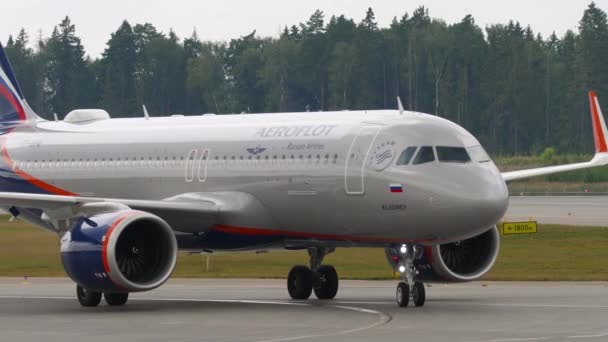 Moscú Federación Rusa Julio 2021 Avión Civil Airbus A320 Bpm — Vídeo de stock