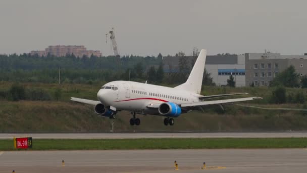 Moscow Russian Federation July 2021 Shot Boeing 737 Ek73736 Air — Stock Video
