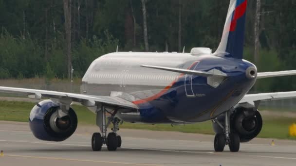 Moscow Orosz Federáció 2021 Július Airbus A320 251N Személyszállító Repülőgép — Stock videók