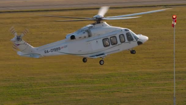 Kazan Russian Federation August 2022 Helicopter Agusta Westland 139 Tulpar — стоковое видео
