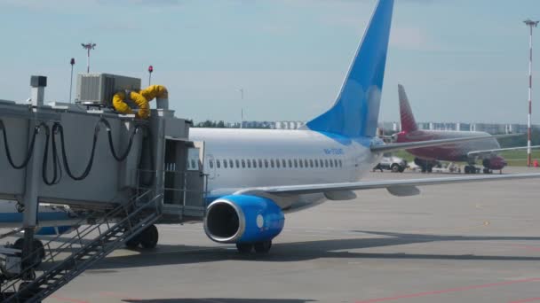 Saint Petersburg Russland Juli 2022 Flugzeuge Vom Typ Boeing 737 — Stockvideo