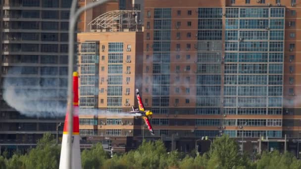 Kazan Russian Federation Juni 2019 Sportvliegtuigen Vliegen Voor Red Bull — Stockvideo