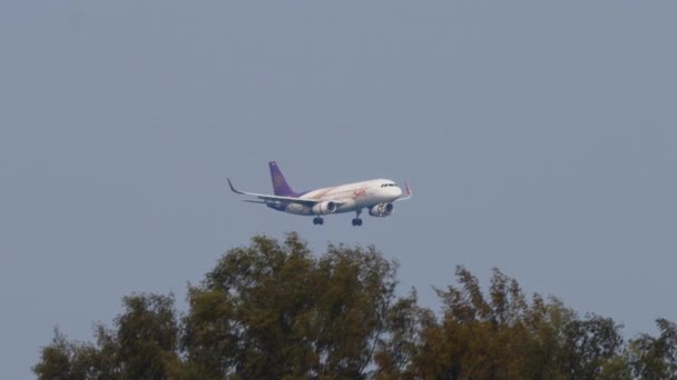 Phuket Tailandia Febrero 2023 Aviones Pasajeros Airbus A320 232 Txh — Vídeo de stock