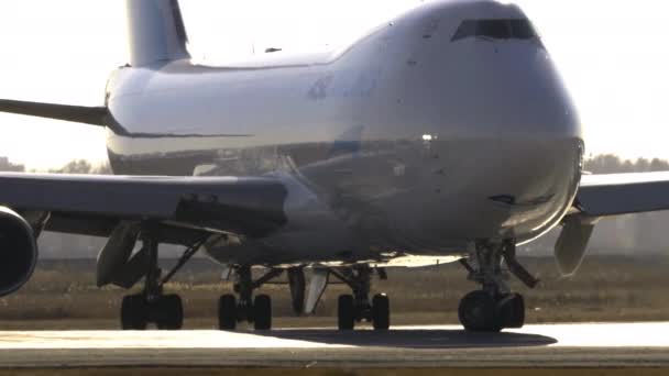 Novosibirsk Federación Rusa Octubre 2021 Cargo Jet Boeing 747 Asl — Vídeos de Stock