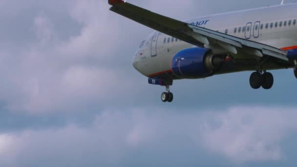 Moskow Rusya Federasyonu Eylül 2020 Ticari Uçak Boeing 737 Aeroflot — Stok video