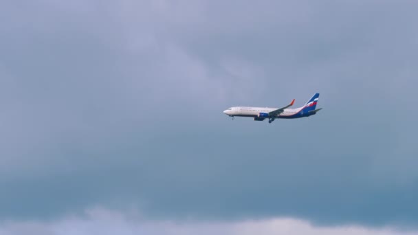 Moskau Russische Föderation September 2020 Boeing 737 8Lj Bnc Von — Stockvideo