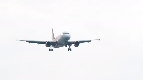 Phuket Thailand Januari 2023 Airbus A320 Vkf Van Vietjet Luchtlanding — Stockvideo