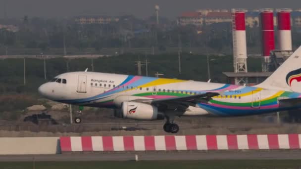 Bangkok Thaïlande Mars 2023 Airbus A319 132 Pgy Bangkok Airways — Video