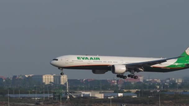 Bangkok Thailand Června 2023 Letoun Boeing 777 16737 Letiště Eva — Stock video