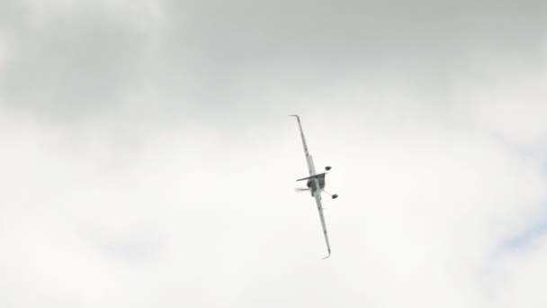 Kasan Russische Föderation Juni 2019 Sportflugzeuge Leichtes Kunstflugzeug Das Gefährliche — Stockvideo