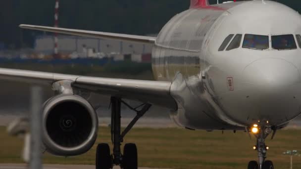 Moscow Russian Federation กรกฎาคม 2021 Airbus A321 Bgh ของ Nordwind — วีดีโอสต็อก