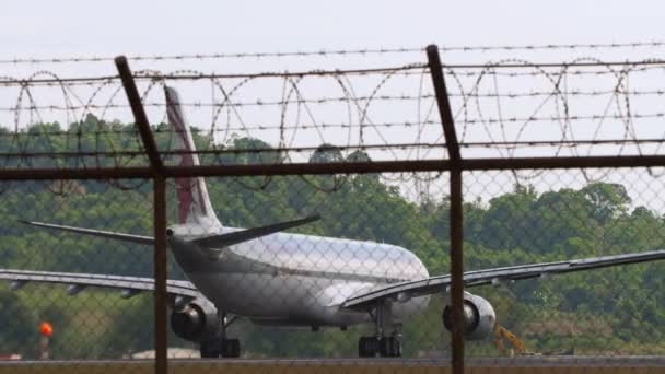 Phuket Thailand Ιανουαριου 2023 Εκκίνηση Airbus A330 302 Aeo Της — Αρχείο Βίντεο
