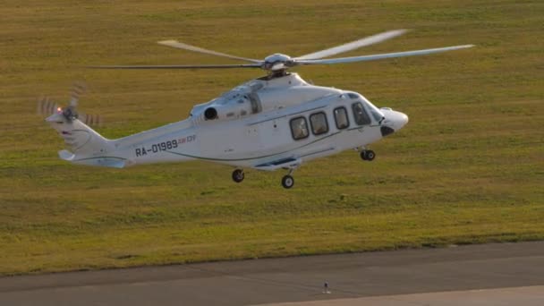Kazan Russian Federation August 2022 Helicopter Agusta Westland 139 Tulpar — 图库视频影像