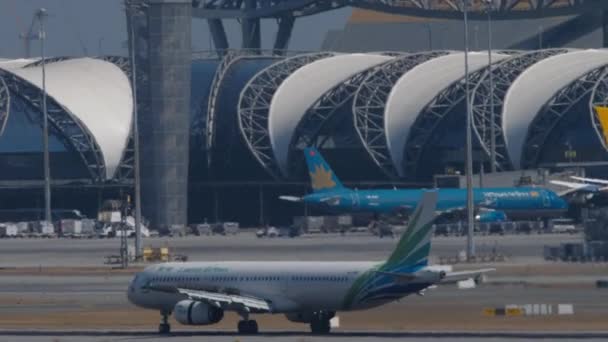 Bangkok Thailand Hazi Ran 2023 Airbus A321 Lanmei Havayolları Ndan — Stok video