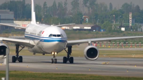 Moscow Orosz Federáció 2021 Július Air China A330 5947 Utasszállító — Stock videók