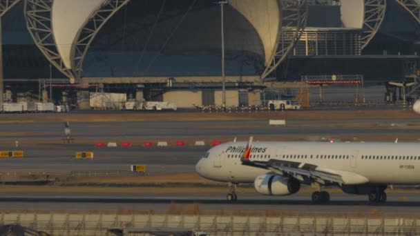 Bangkok Thailand January 2023 Jet Plane Airbus A321 C9928 Philippines — 图库视频影像