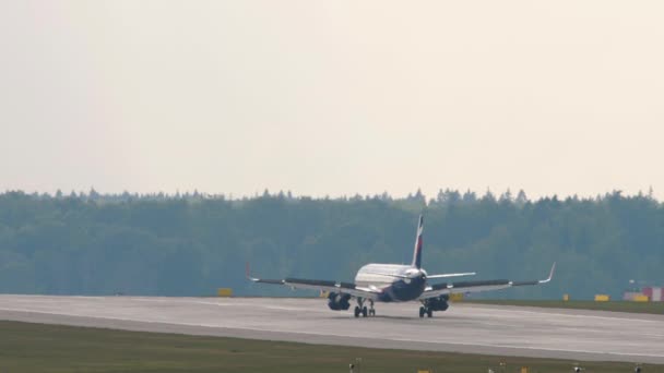 Moscow Russian Federation Juli 2021 Aircraft Airbus A320 Van Aeroflot — Stockvideo