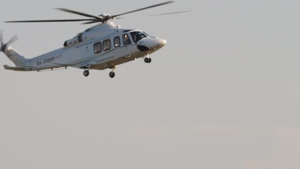 Kazan Russian Federation August 2022 Helicopter Agusta Westland 139 01989 — 图库视频影像
