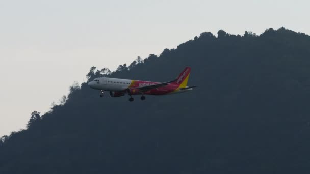 Phuket Thailand Hazi Ran 2023 Yolcu Uçağı A320 214 Vietnam Video Klip