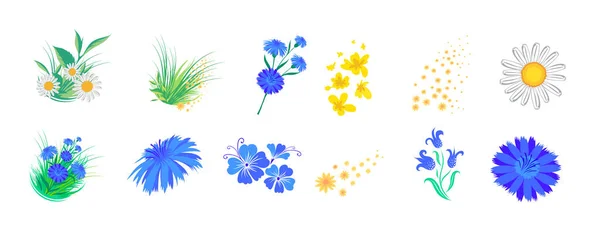 Hibiskus Virág Lapos Modern Illusztráció Vektorillusztráció — Stock Vector