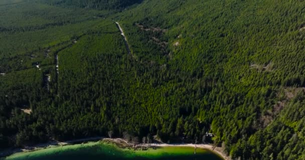 Flygfoto Över Våren Steniga Berg Klar Dag Chilliwack British Columbia — Stockvideo