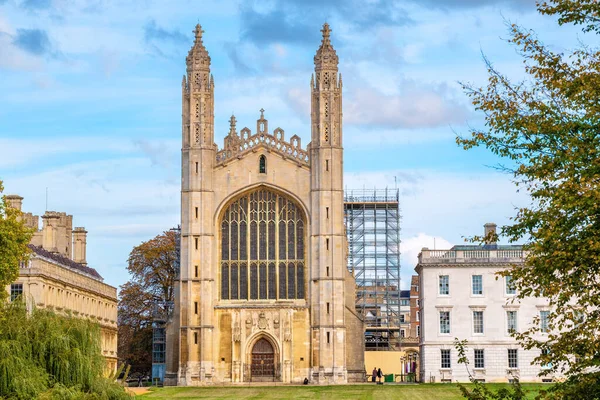 King College Kilisesi Nin Arka Tarladan Görünüşü Cambridge Cambridgeshire Ngiltere — Stok fotoğraf