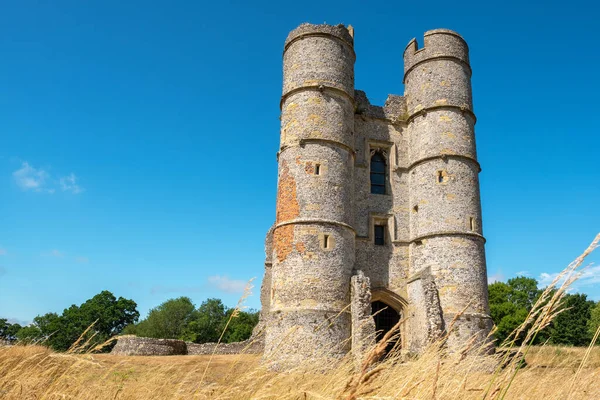 View Remaining Keep Donnington Castle Ruins Newbury Berkshire England — Stockfoto